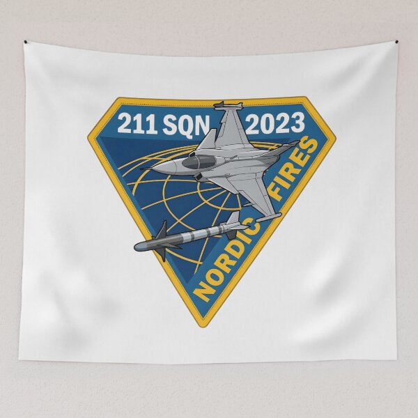 Item preview, Czech Air Force 211th Tactical Squadron "Nordic Fires" 2023 Exercise Patch designed and sold by CharlieDesings.