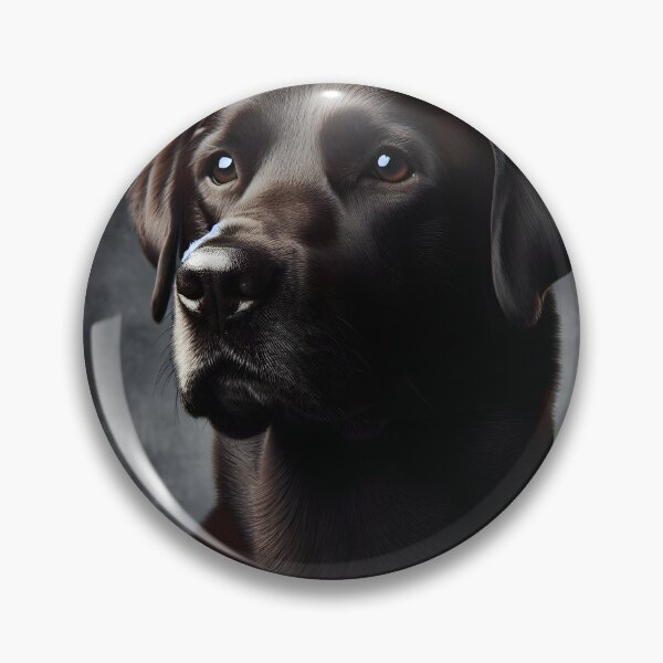 Item preview, Dark Labrador with serious gaze - Realistic art designed and sold by davidromapixel.