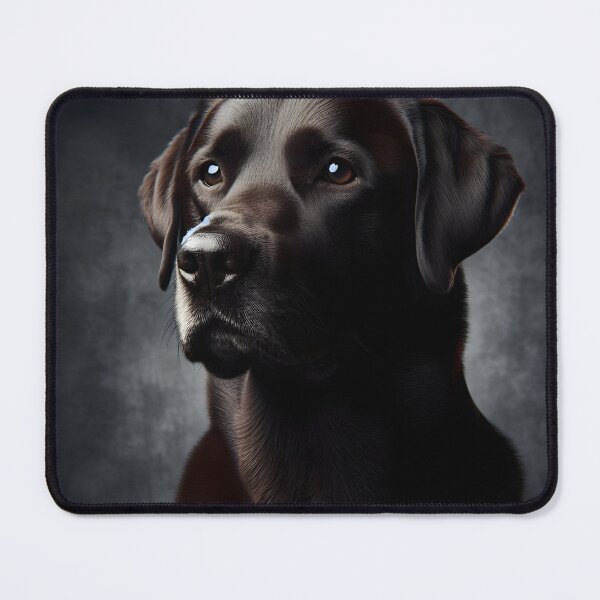 Item preview, Dark Labrador with serious gaze - Realistic art designed and sold by davidromapixel.