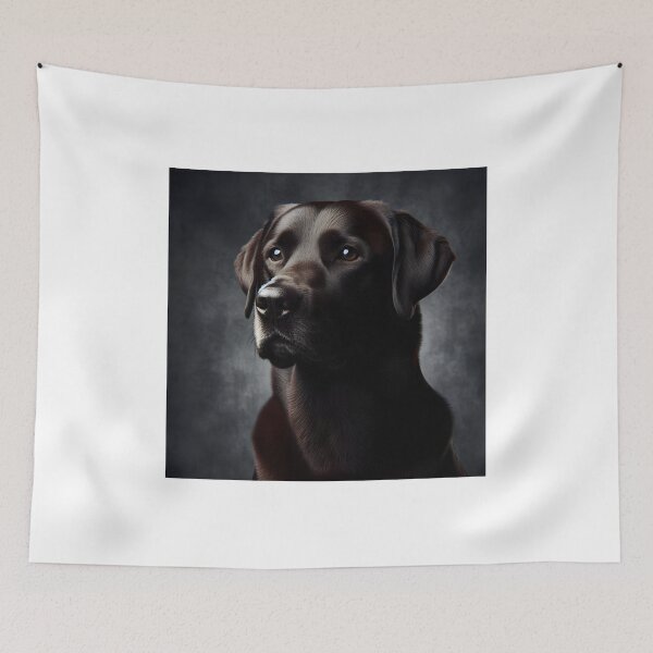 Item preview, Dark Labrador with serious gaze - Realistic art designed and sold by davidromapixel.