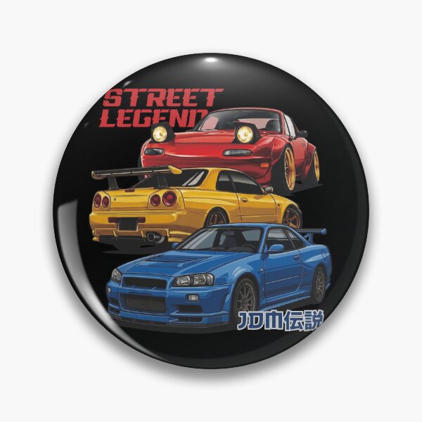 Item preview, JDM Street Legends: Retro 90s Tuner Car Culture - Skyline R34 & Miata designed and sold by evrankart.