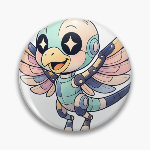 Item preview, robot bird cute sticker & tee design designed and sold by SoftSproutstu.