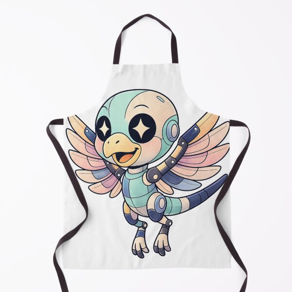 Item preview, robot bird cute sticker & tee design designed and sold by SoftSproutstu.