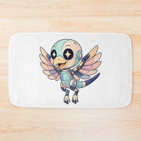 Item preview, robot bird cute sticker & tee design designed and sold by SoftSproutstu.