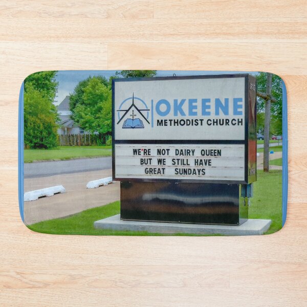Item preview, Funny Church Sign in Okeene Oklahoma designed and sold by Debra Martz.
