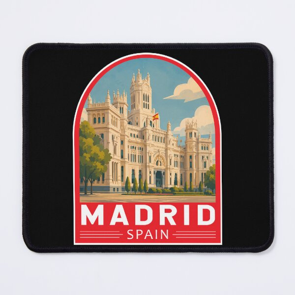 Item preview, Madrid Spain Travel Art Emblem designed and sold by KrisSidDesigns.