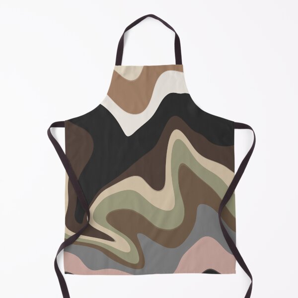 Item preview, Abstract Earth Tone Wave Pattern – Organic Retro Landscape Design designed and sold by Barelythere2324.