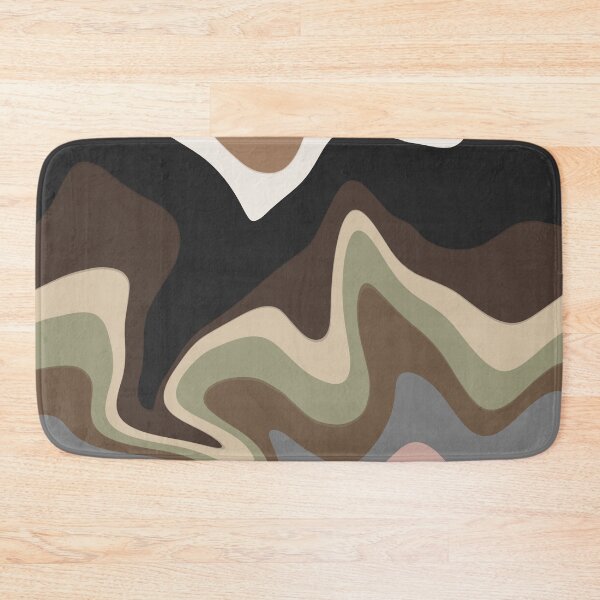 Item preview, Abstract Earth Tone Wave Pattern – Organic Retro Landscape Design designed and sold by Barelythere2324.