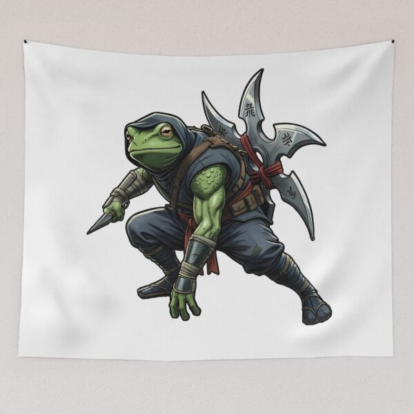 Item preview, Stylish deadly ninja frog designed and sold by Dougart9451.