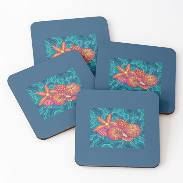 Item preview,     Ocean Treasure Seashell Art, Vibrant Marine Life Design By Sherry Lynn designed and sold by Sherrylynart.