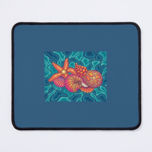 Item preview, Ocean Treasure Seashell Art, Vibrant Marine Life Design By Sherry Lynn designed and sold by Sherrylynart.