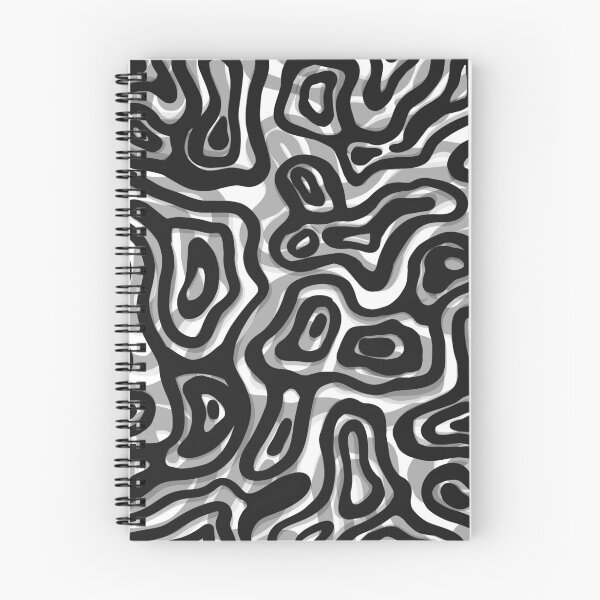 Item preview, Dark Abstract Scribble Pattern – Minimal Black Organic Line Art designed and sold by Barelythere2324.