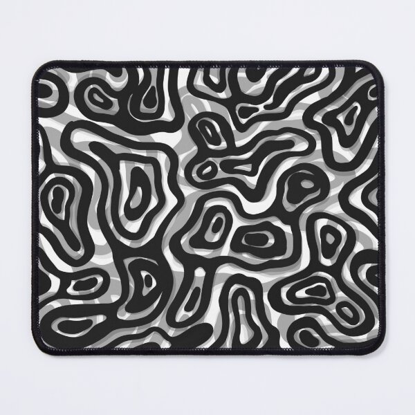Item preview, Dark Abstract Scribble Pattern – Minimal Black Organic Line Art designed and sold by Barelythere2324.