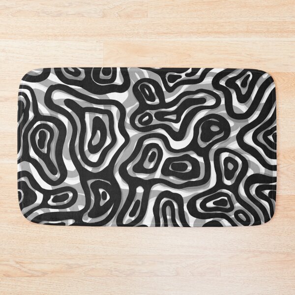Item preview, Dark Abstract Scribble Pattern – Minimal Black Organic Line Art designed and sold by Barelythere2324.
