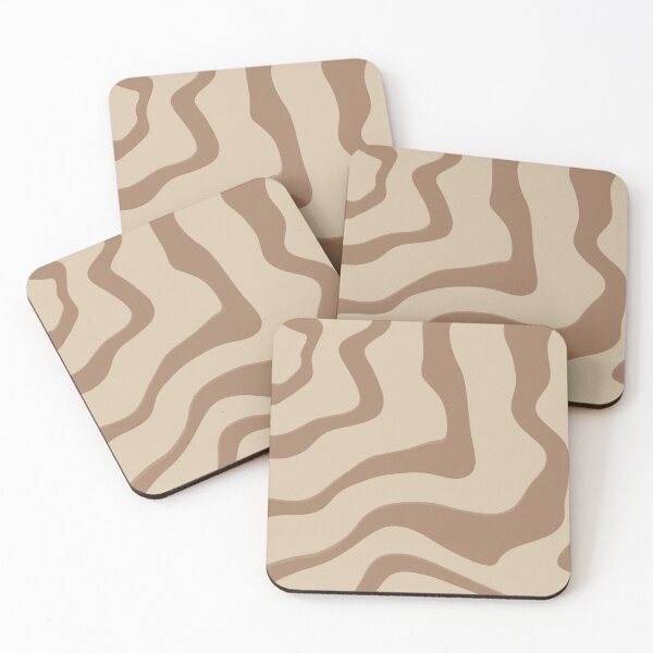 Item preview, Neutral Organic Wavy Pattern – Minimal Earth Tone Abstract Art designed and sold by Barelythere2324.