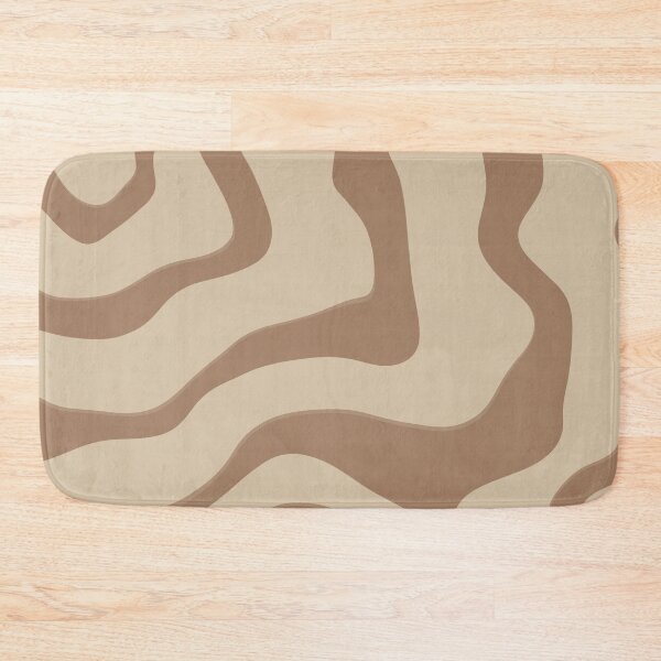 Item preview, Neutral Organic Wavy Pattern – Minimal Earth Tone Abstract Art designed and sold by Barelythere2324.