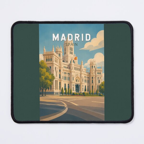 Item preview, Madrid Spain Illustration Travel Art Vintage designed and sold by KrisSidDesigns.
