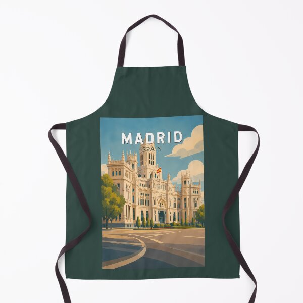Item preview, Madrid Spain Illustration Travel Art Vintage designed and sold by KrisSidDesigns.
