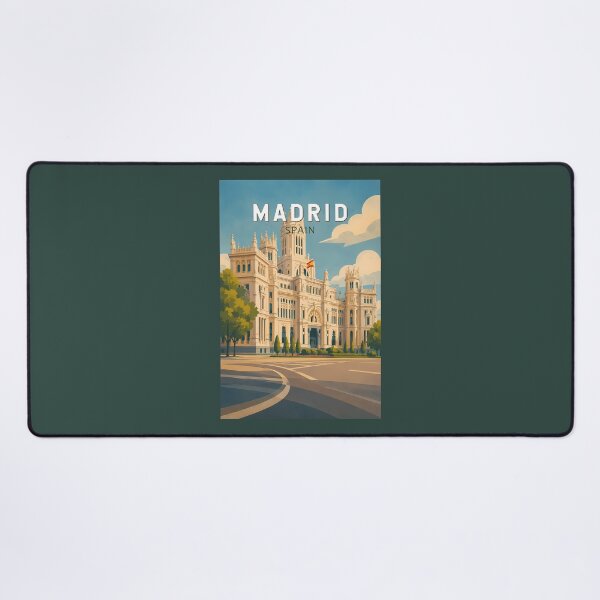 Item preview, Madrid Spain Illustration Travel Art Vintage designed and sold by KrisSidDesigns.