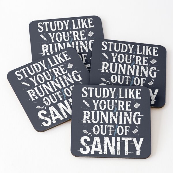 Item preview, Study Like You’re Running Out of Sanity Student Shirt designed and sold by Amr Darwish Graphic designer.