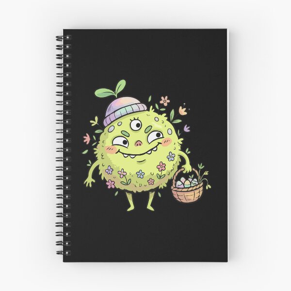 Item preview, Three-Eyed Lime Fuzzy Egg Gatherer designed and sold by Emegan Print Art.