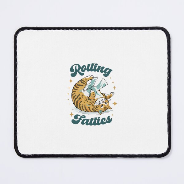 Item preview, Rolling Fatties Funny Cat Retro Stoner Aesthetic designed and sold by PamoHunter.