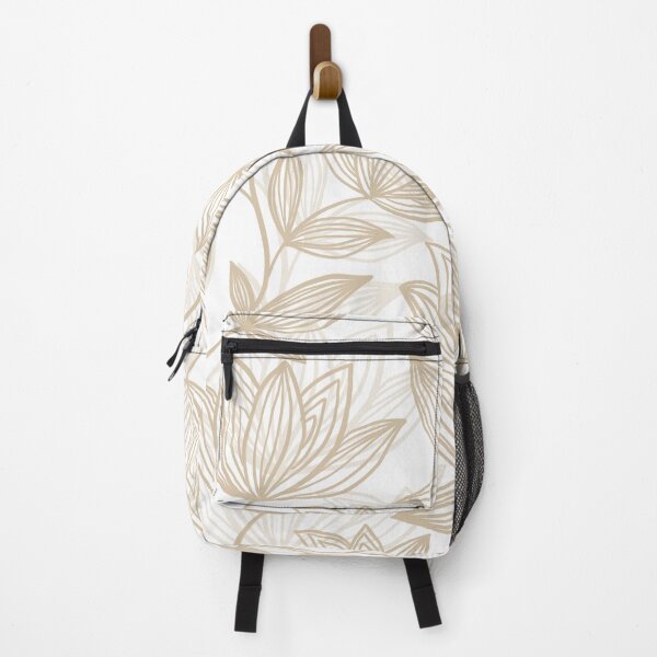 Item preview, Elegant Floral Line Art Pattern – Beige Botanical Outline Design designed and sold by Barelythere2324.