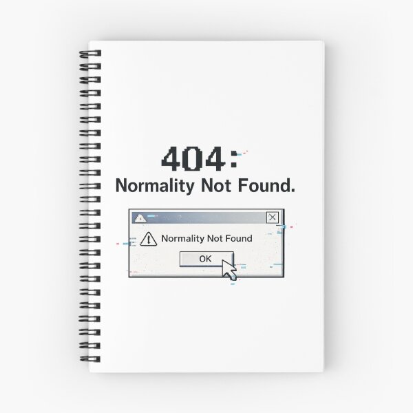 Item preview, 404: Normality Not Found – Glitch Error Aesthetic Design designed and sold by MartBook.