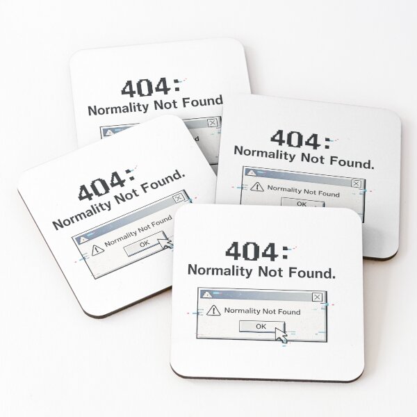 Item preview, 404: Normality Not Found – Glitch Error Aesthetic Design designed and sold by MartBook.