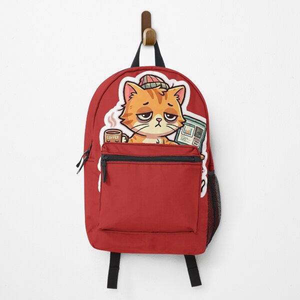 Item preview, Professionally Tired Funny Office Cat Sticker designed and sold by NadinGerasi.