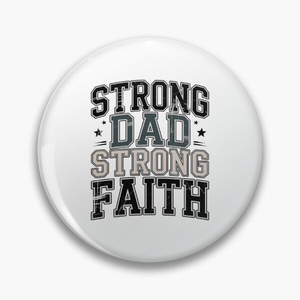 Item preview, Strong Dad Strong Faith Fathers Day designed and sold by HahaHandlesHub.