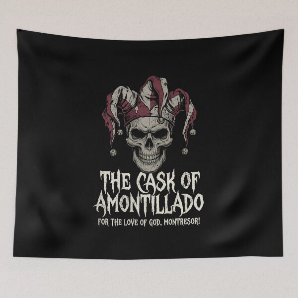 Item preview, Edgar Allan Poe The Cask of Amontillado Gothic Skull designed and sold by Fenay Designs.