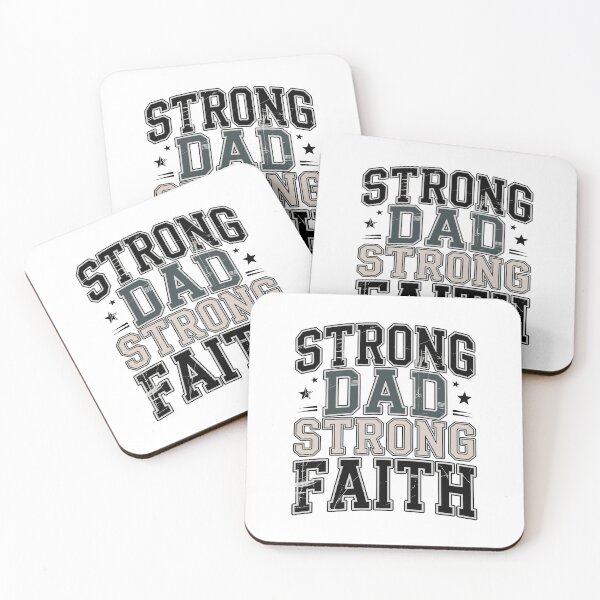 Item preview, Strong Dad Strong Faith Fathers Day designed and sold by HahaHandlesHub.