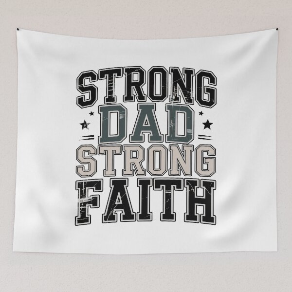 Item preview, Strong Dad Strong Faith Fathers Day designed and sold by HahaHandlesHub.