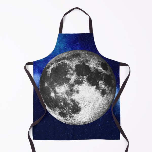 Artikelvorschau, Realistische Vollmonddarstellung im tiefblauen Weltraum entworfen und verkauft von FahdSpaceArt.
