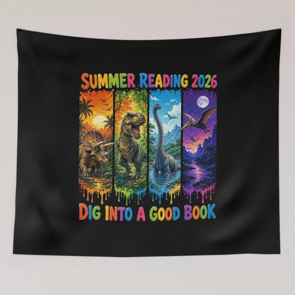 Item preview, Summer Reading 2026 Dig Into A Good Book Dinosaur Student Reader designed and sold by FormalDehyena.