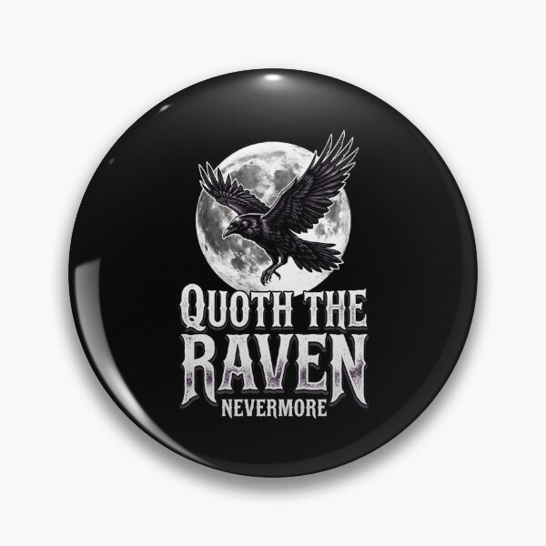 Item preview, Edgar Allan Poe Quoth the Raven Nevermore Moon designed and sold by Fenay Designs.