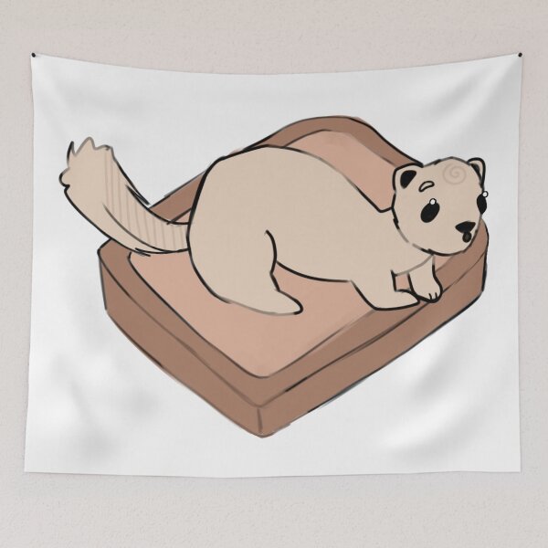 Item preview, - toast ferret - Little Lunchbox - white - designed and sold by echoztarrr.
