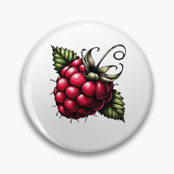 Item preview, Vintage Raspberry Botanical Illustration | Cottagecore Fruit Art designed and sold by HelgaCraftery.