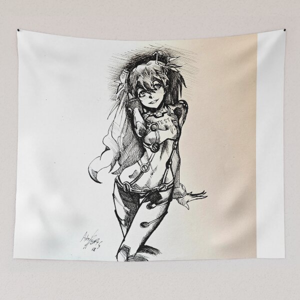 Item preview, Asuka lineart designed and sold by Inkhov Art.