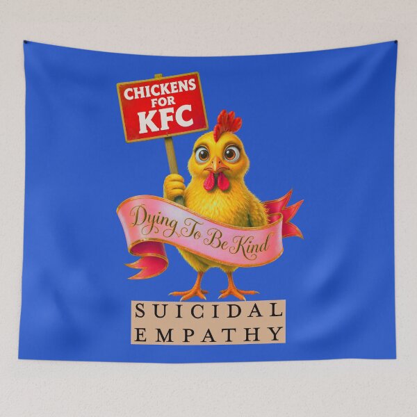 Item preview, CHICKENS FOR KFC SUICIDAL EMPATHY 1 designed and sold by DigitalandPhoto.