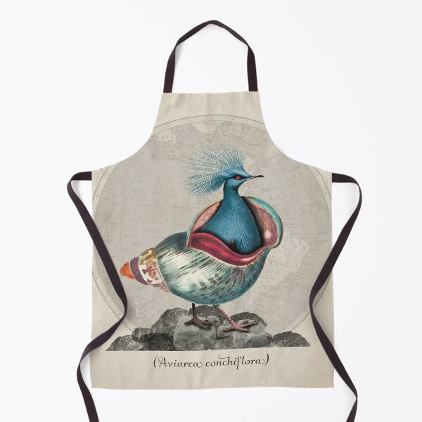 Item preview, Aviarca Conchiflora | Surreal Bird Shell Collage Creature designed and sold by Becky-Poppins.