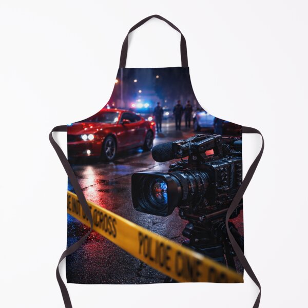 Item preview, Camera Police Tape Crime Scene Night Thriller Film Poster designed and sold by Cine8.