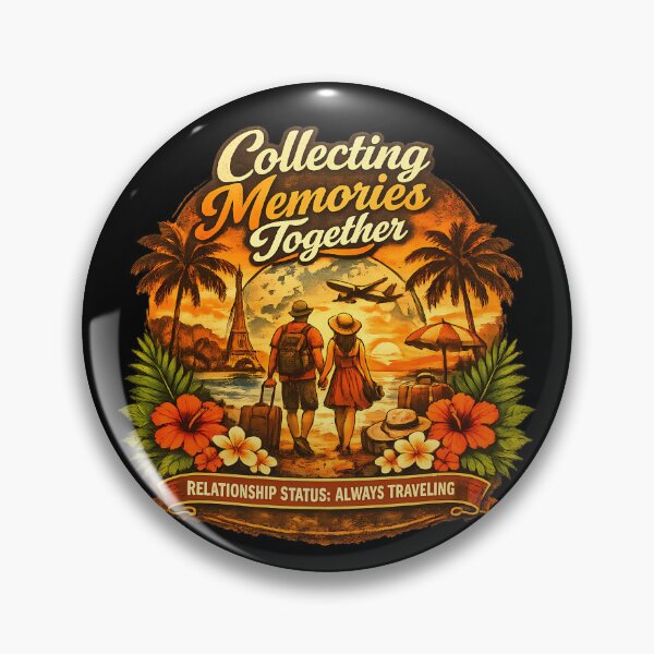 Item preview, Collecting Memories Together Romantic Summer Vacation Couple Design designed and sold by RoyesButler.
