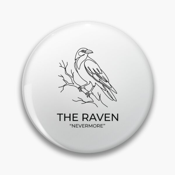 Item preview, Edgar Allan Poe Minimalist The Raven Nevermore Line Art designed and sold by Fenay Designs.