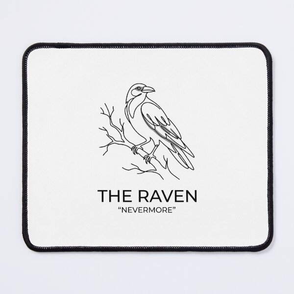 Item preview, Edgar Allan Poe Minimalist The Raven Nevermore Line Art designed and sold by Fenay Designs.