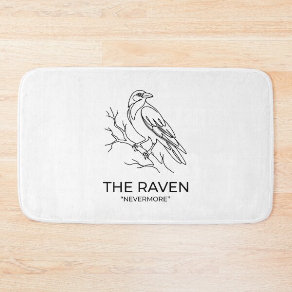Item preview, Edgar Allan Poe Minimalist The Raven Nevermore Line Art designed and sold by Fenay Designs.