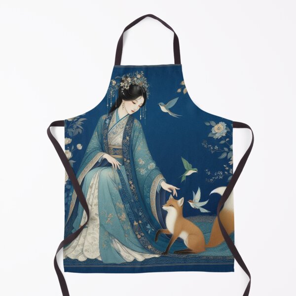 Item preview, Celestial Maiden: Elegant Mythical Fox Oriental Art designed and sold by Soluna Studio.