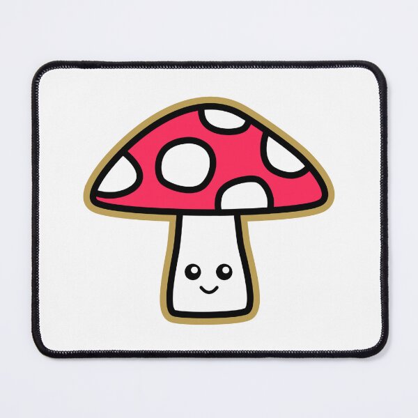 Item preview, Cute Kawaii Vivid Crimson Mushroom Sticker Transparent Background designed and sold by NadDot.