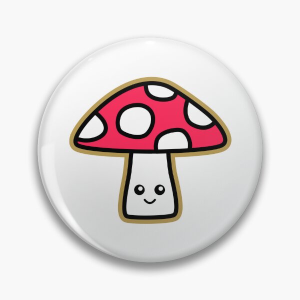 Item preview, Cute Kawaii Vivid Crimson Mushroom Sticker Transparent Background designed and sold by NadDot.
